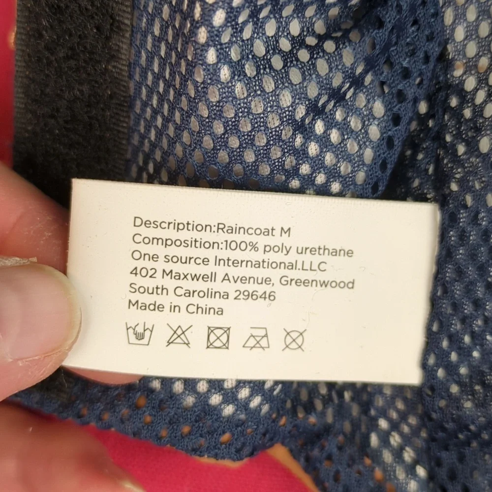 Doggie Raincoat! Max & Marlow Size M